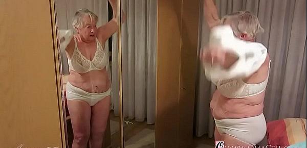  OmaGeiL Nearly Hundred Years Old Grandma Naked